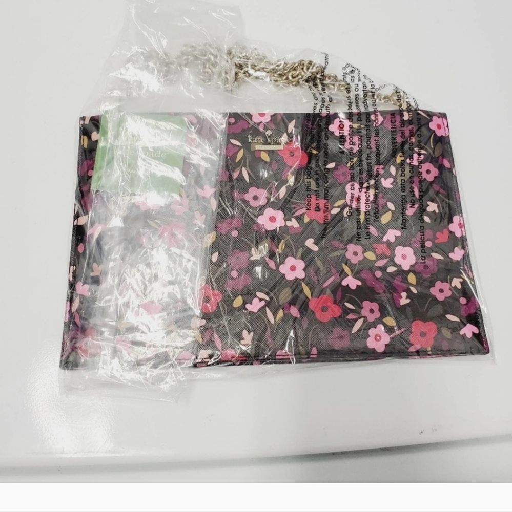 NWT Authentic Kate Spade Sima Floral Print Leather Crossbody/purse - Picture 10 of 11